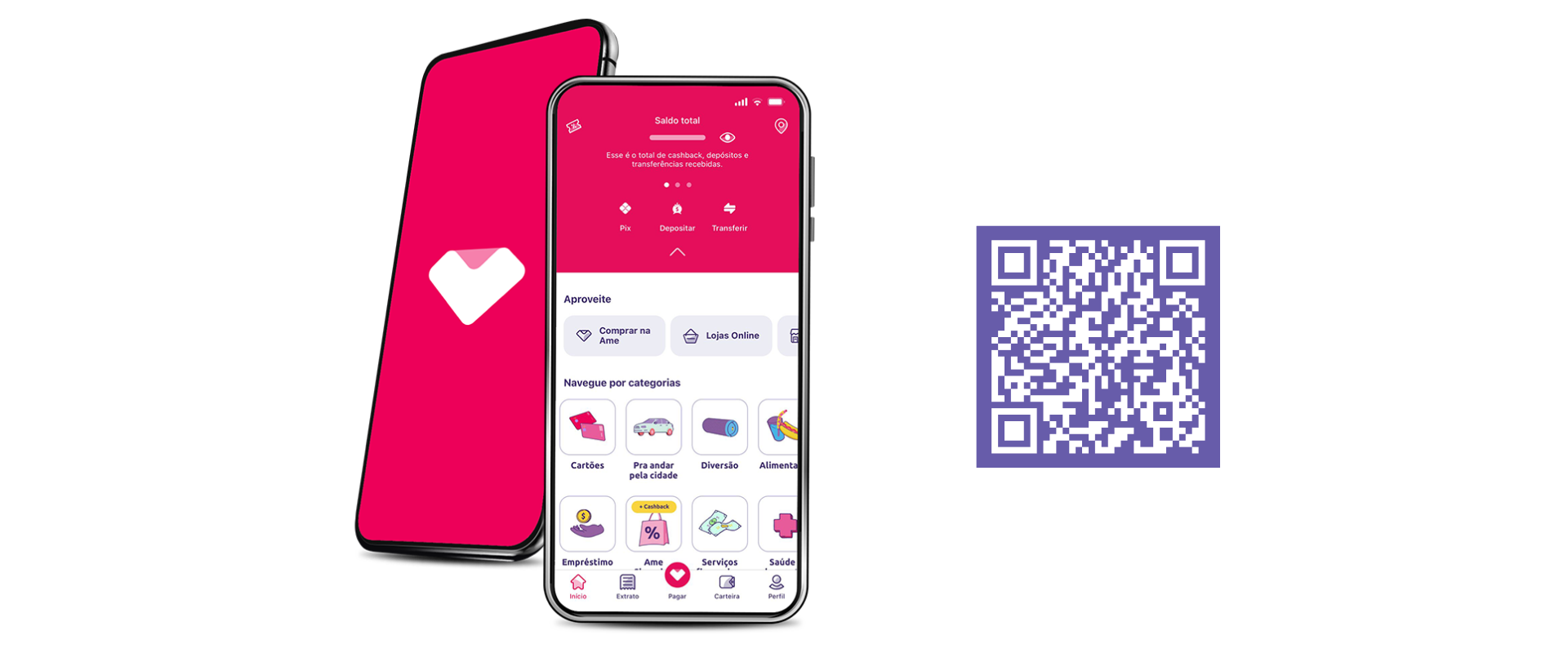 Ame Digital - Baixe o app pelo QR code